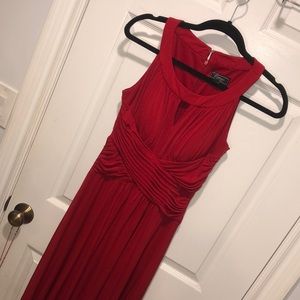 Red gown
